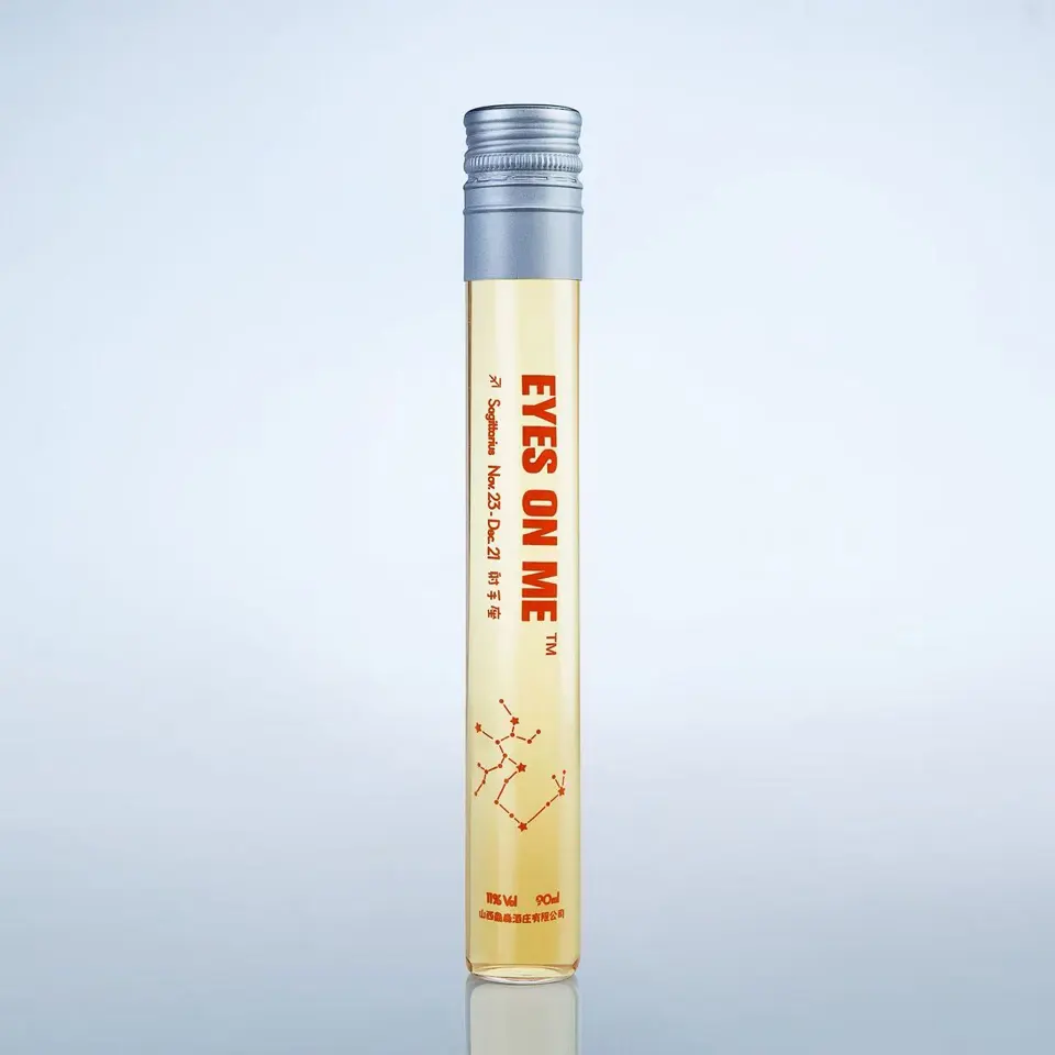 Real EYES ON ME single bottle showing the slim BVS format
