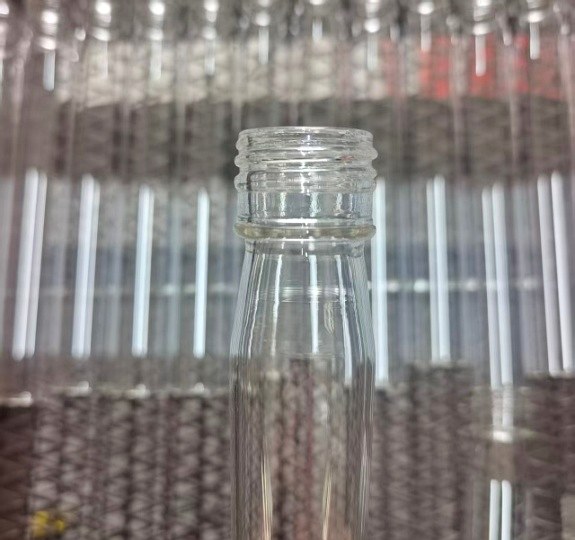 Real production batch of clear Tianke tube bottles
